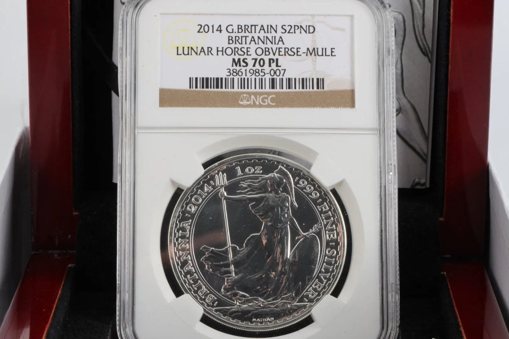 2014 999 Silver Britannia Mule Coin (31.10g.)