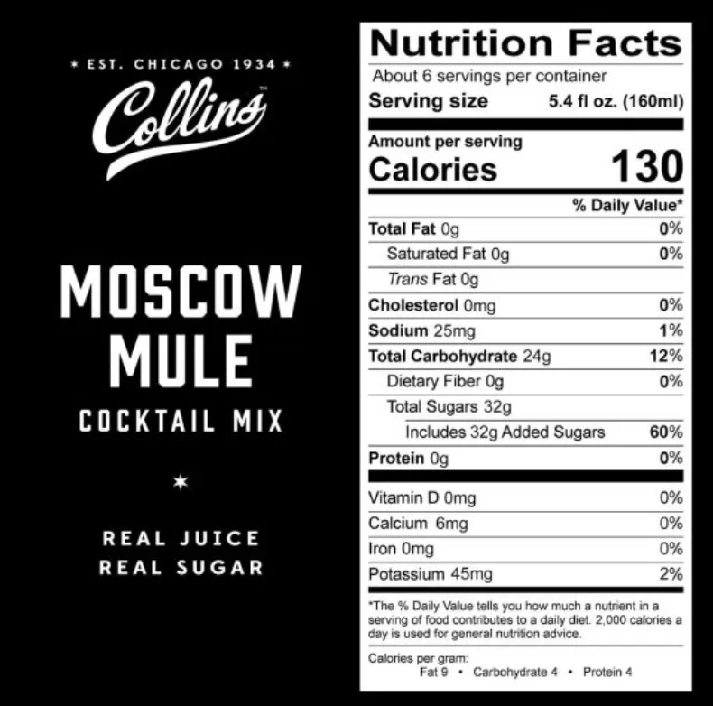 32 oz. Moscow Mule Cocktail Mix by Collins