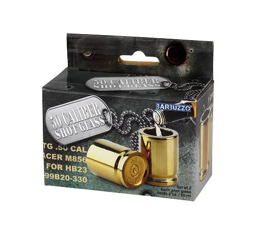 50 Caliber Shot Glasses