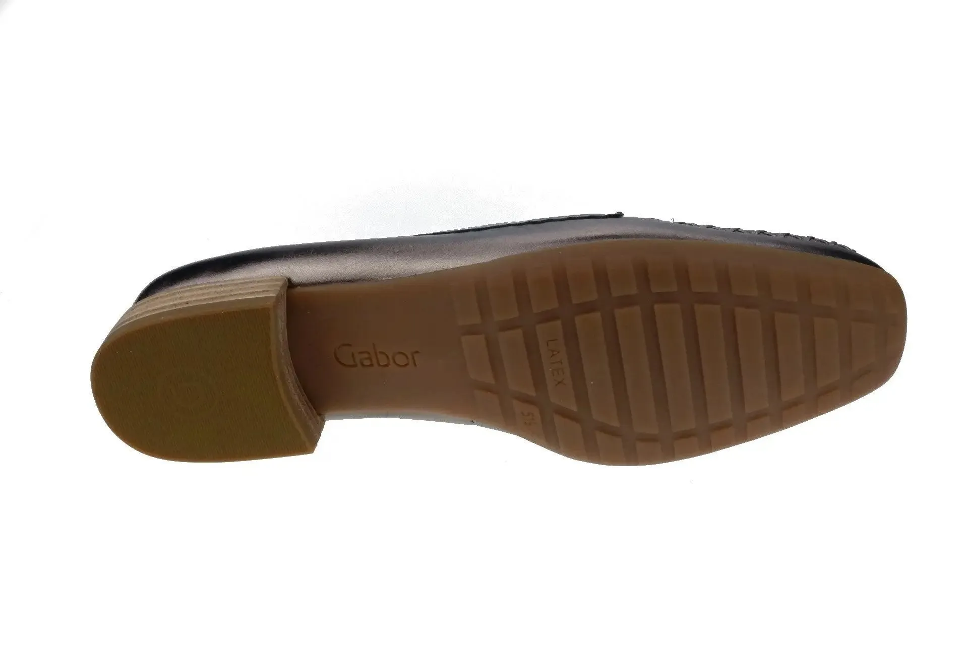 '86.323.90' women's moccasin - silver brons
