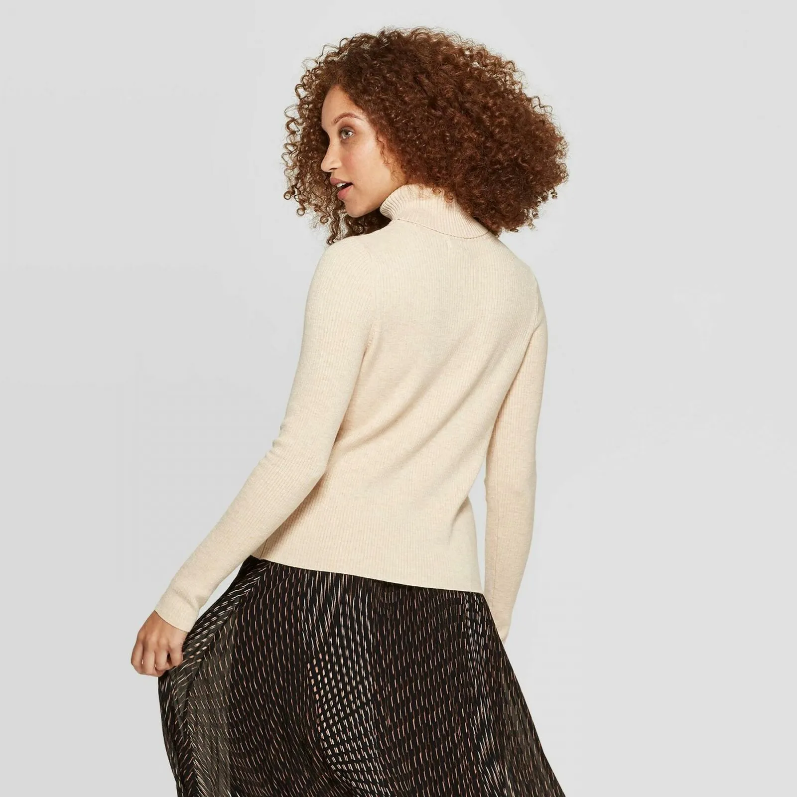 A New Day Women's Rib Turtleneck Sweater
