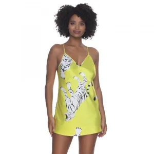 Adrienne Printed Chemise - Tiger -