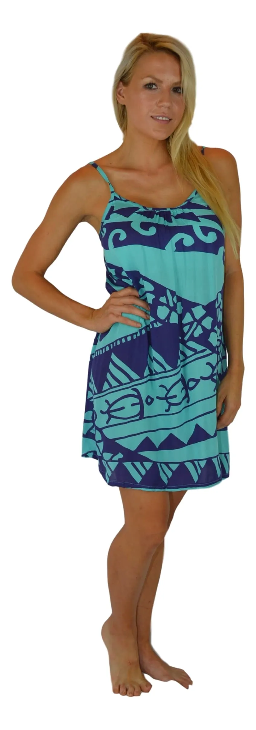 Aloha Royale - Bali Dress - Short - Holoholo - Blue and Purple