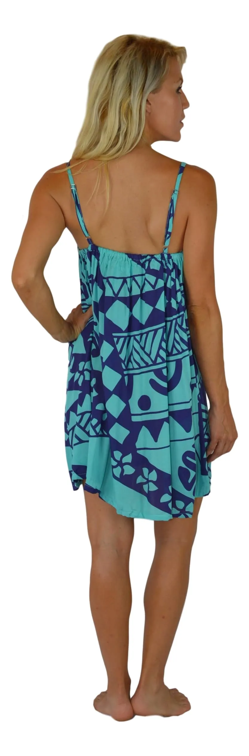 Aloha Royale - Bali Dress - Short - Holoholo - Blue and Purple