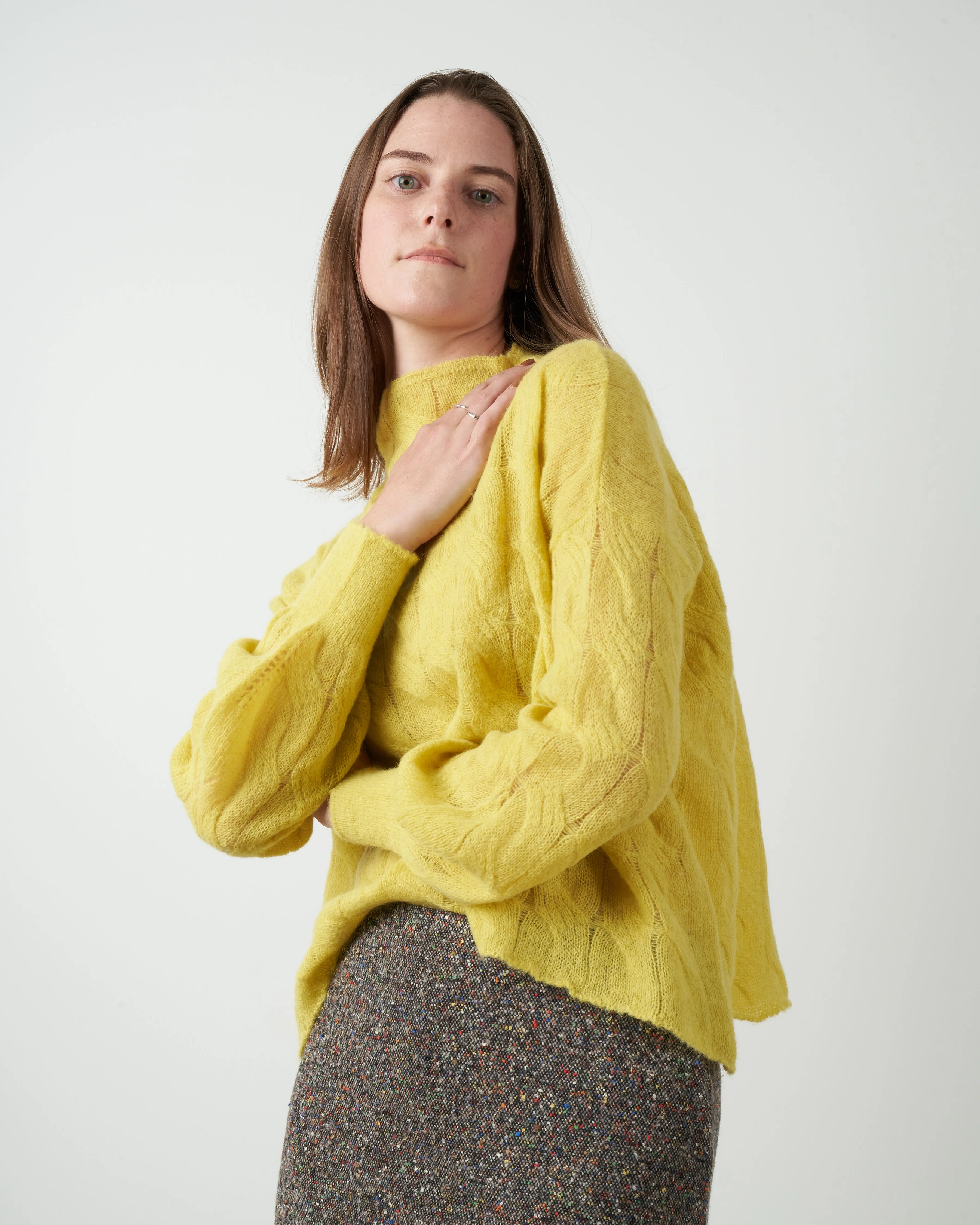 angel sweater - yellow