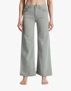 ASKK NY Pistachio Slim Wide Leg Jeans in Paris