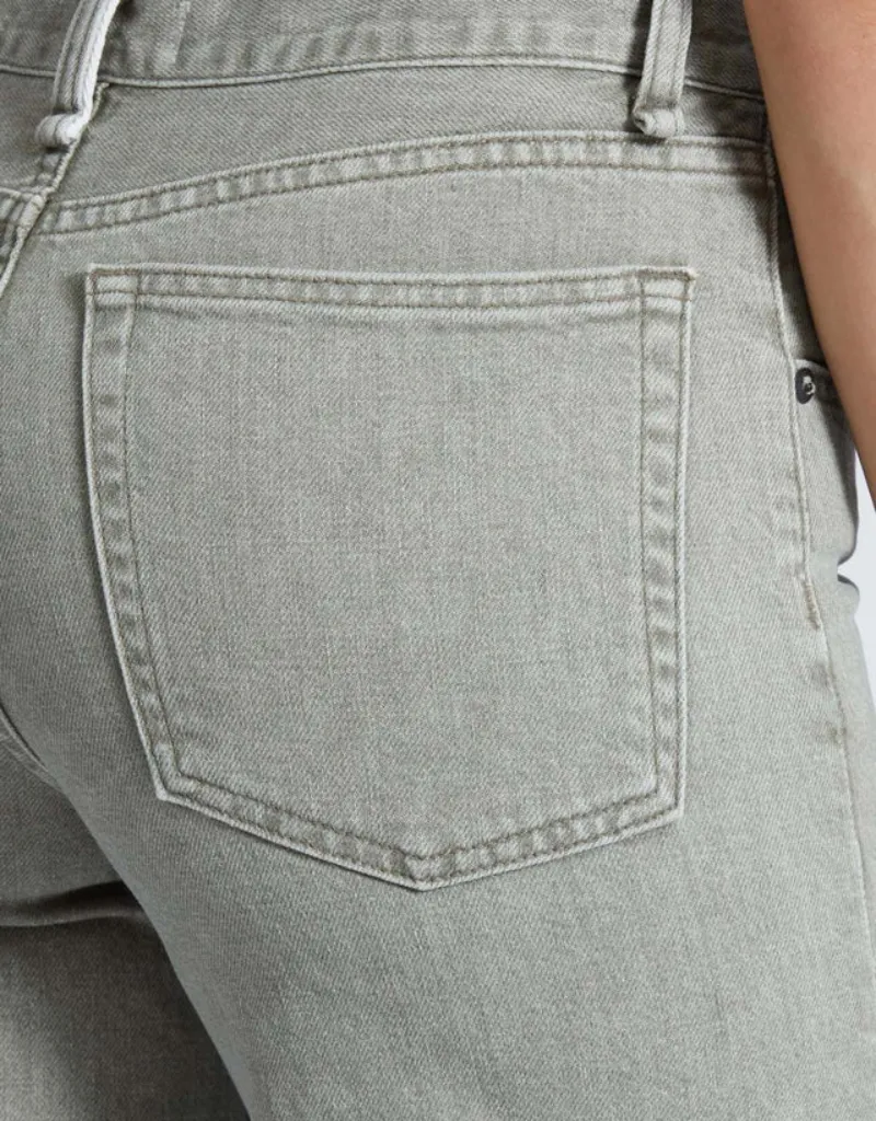 ASKK NY Pistachio Slim Wide Leg Jeans in Paris
