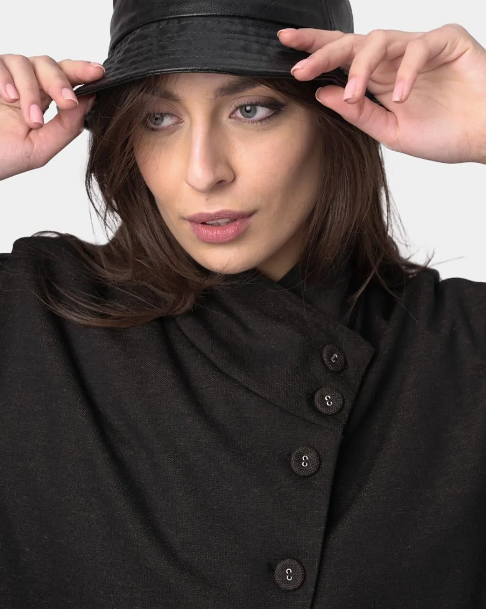 Asymetrical Buttoned Short Sleeve Shirt