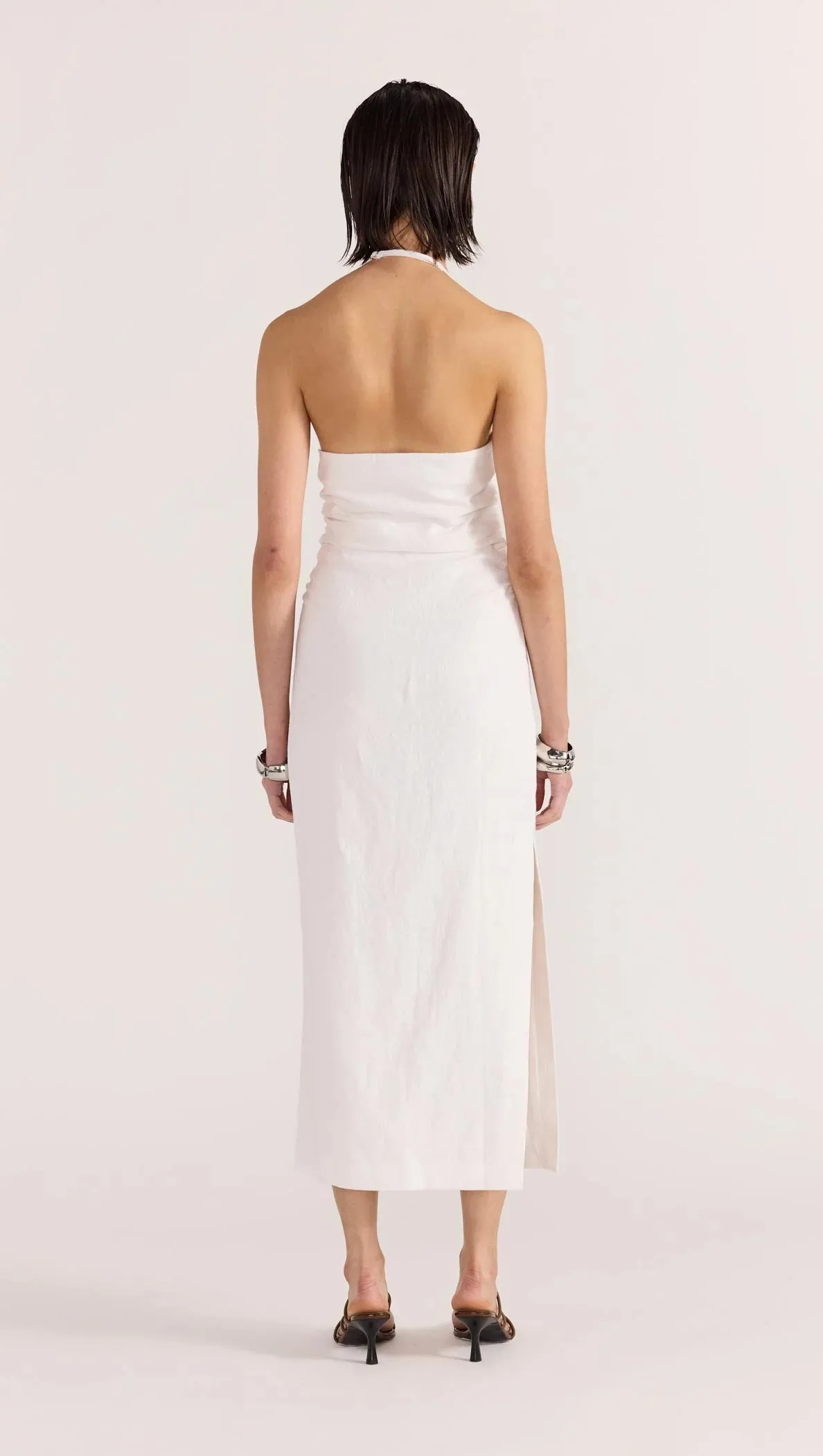 ATHENA HALTER MIDI DRESS