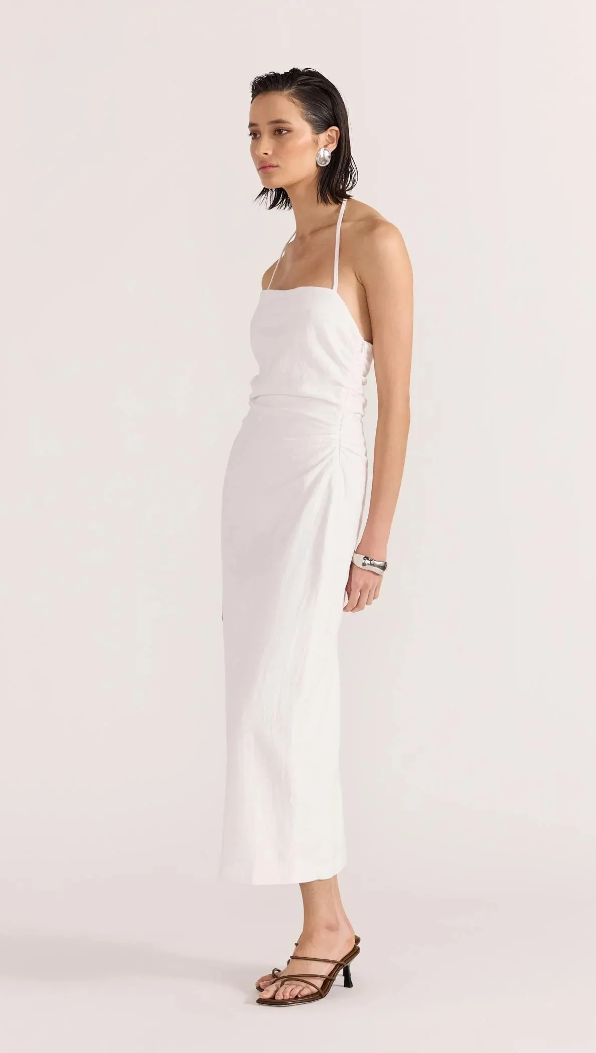 ATHENA HALTER MIDI DRESS