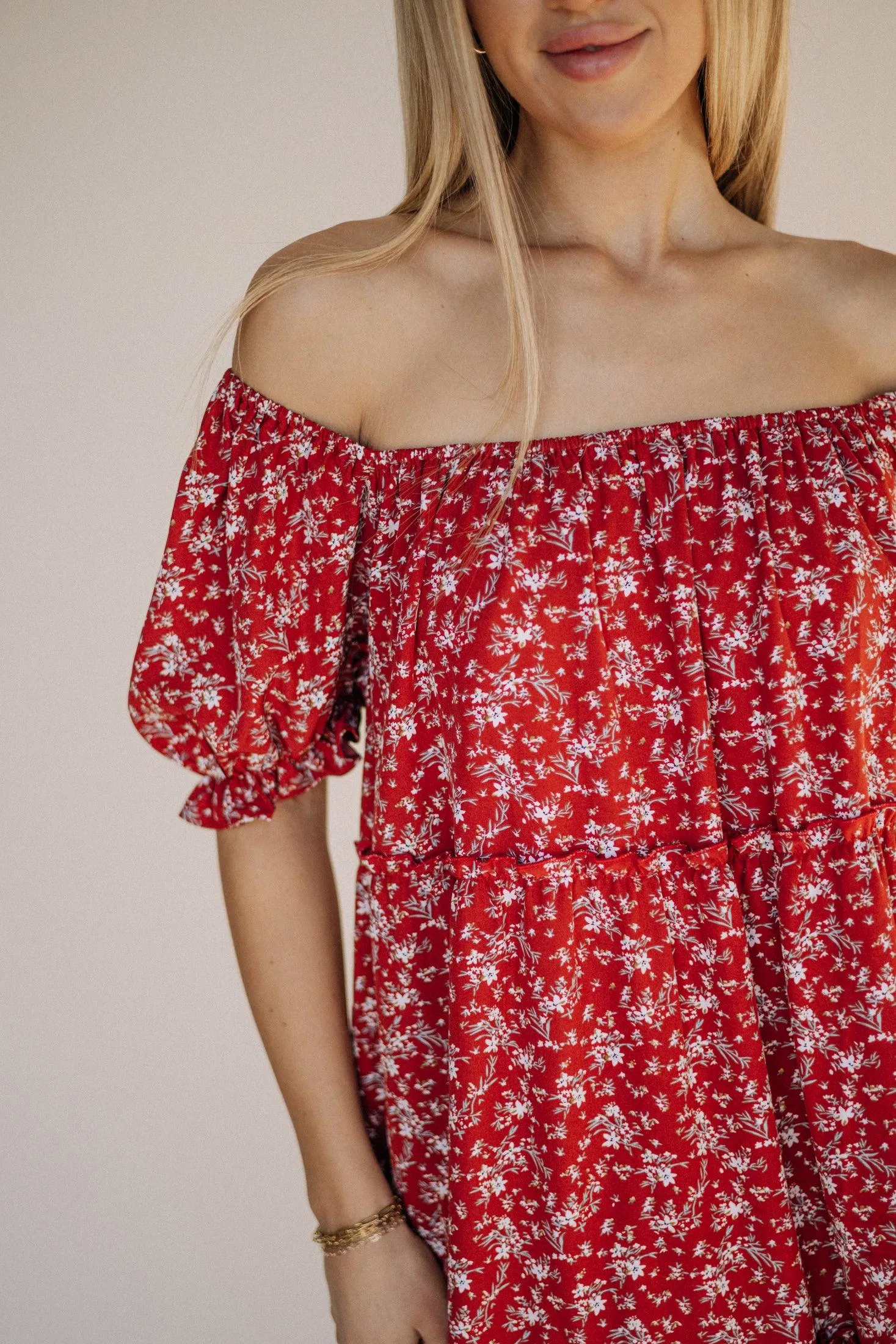 Bella Maxi Dress in Red