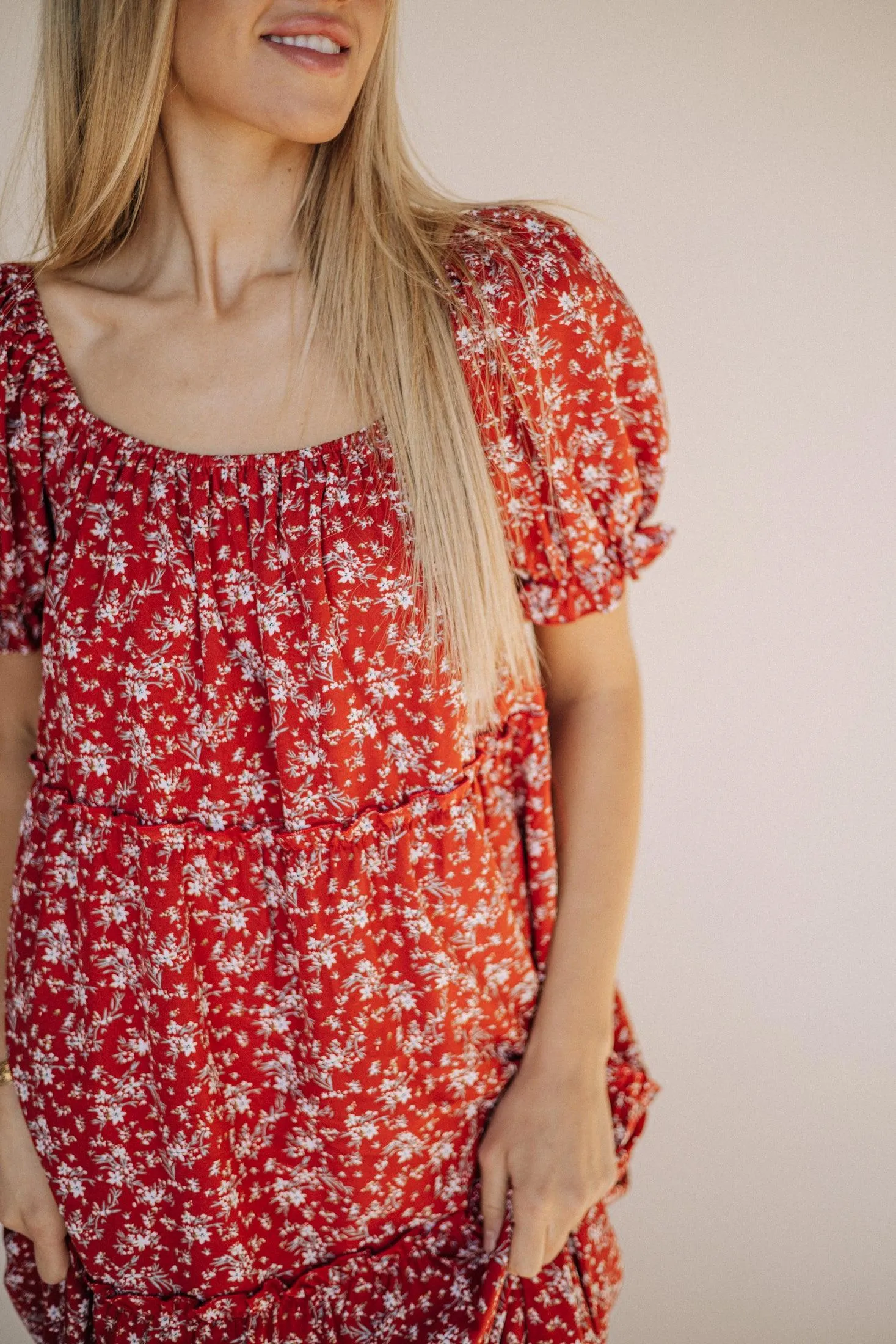 Bella Maxi Dress in Red