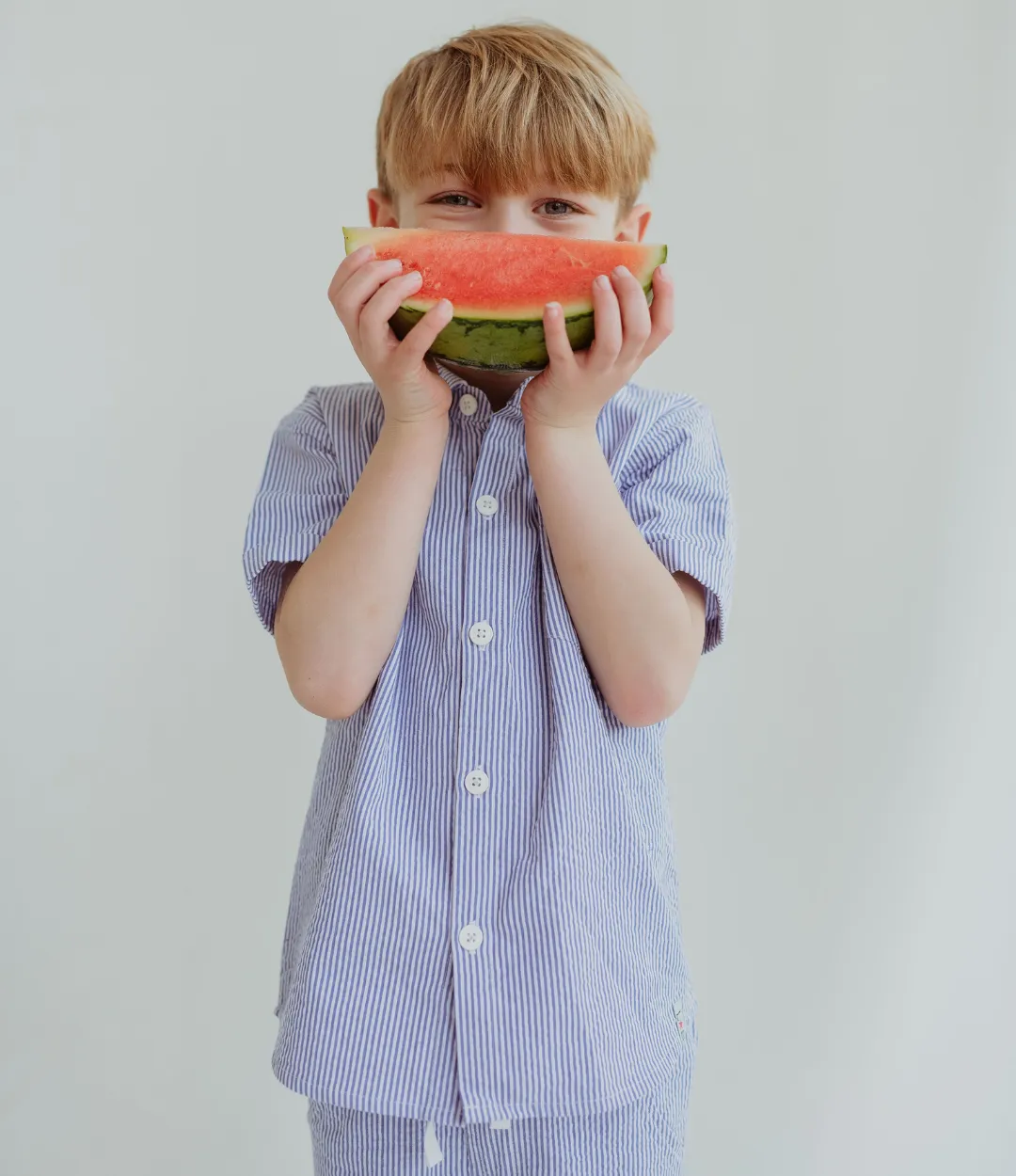 Blue Stripe Print Shirt