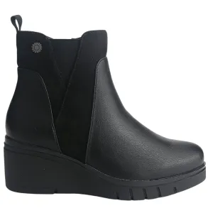 Botin Chalada Mujer Wedgenew-1 Negro Casual