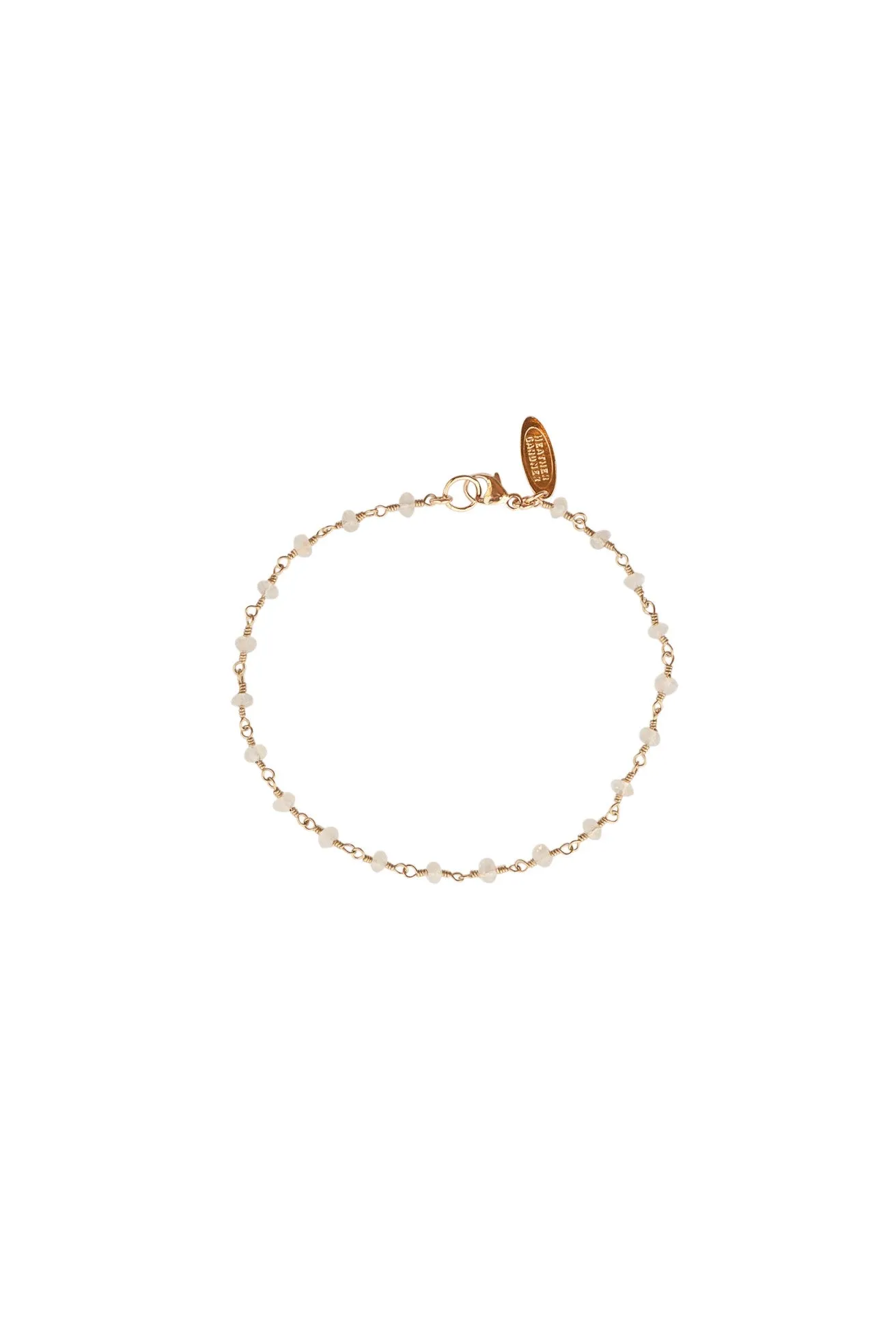 Bridal Moonstone Link Bracelet