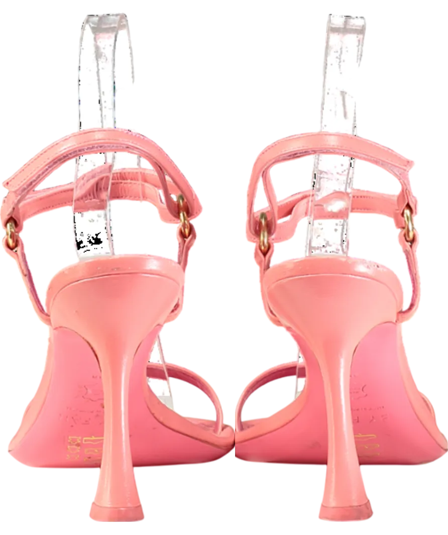 BY FAR Hot Pink Open Toe Heels UK 5 EU 38 👠