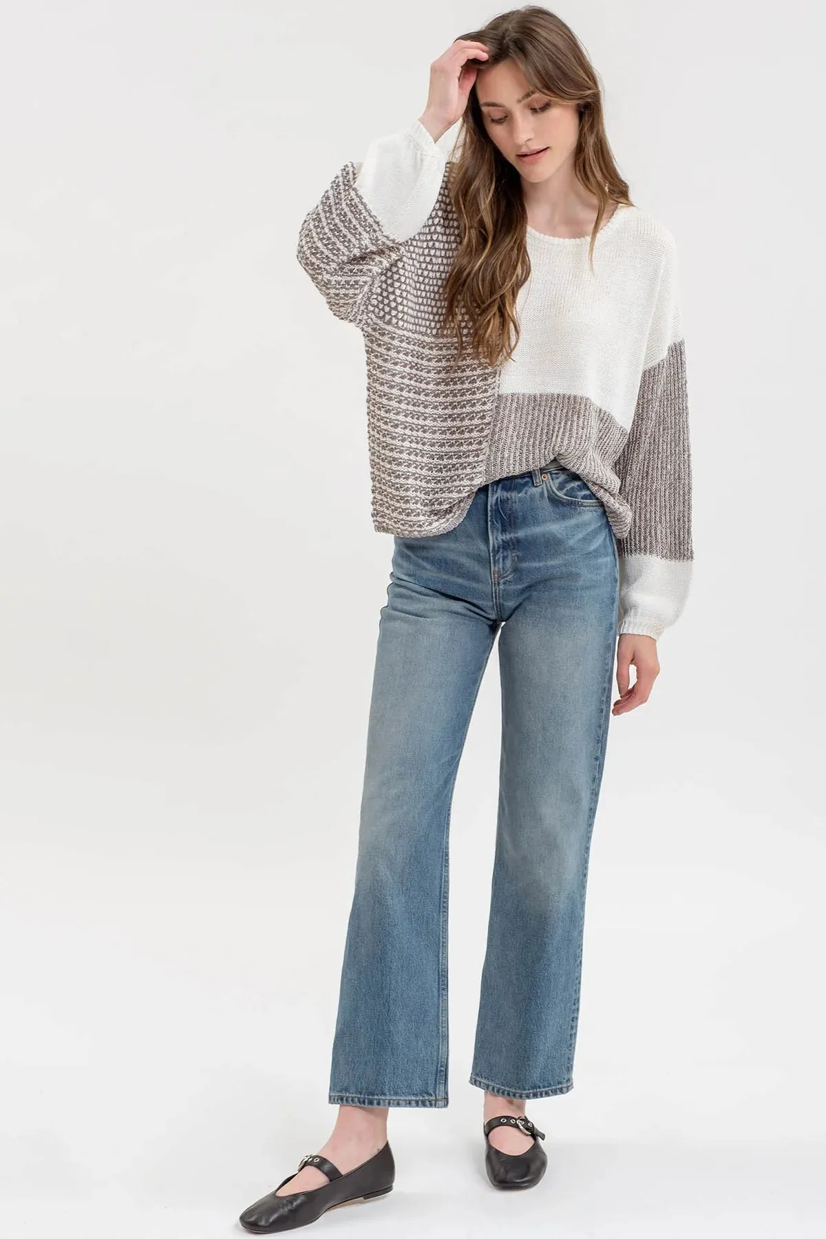 Captivating Styles Colorblock Sweater-2 Colors Available