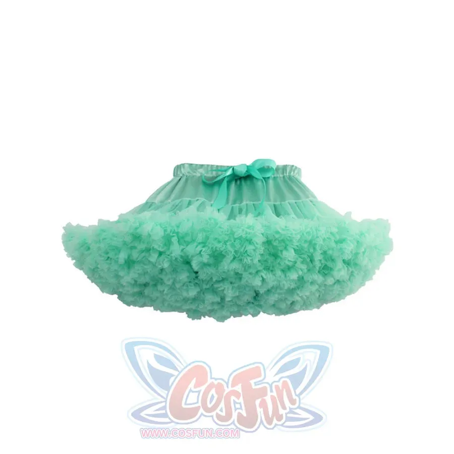 Casual Mesh Pleated Short Multicoloured Skirt J30019
