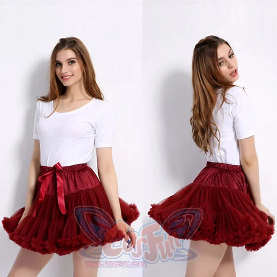 Casual Mesh Pleated Short Multicoloured Skirt J30019