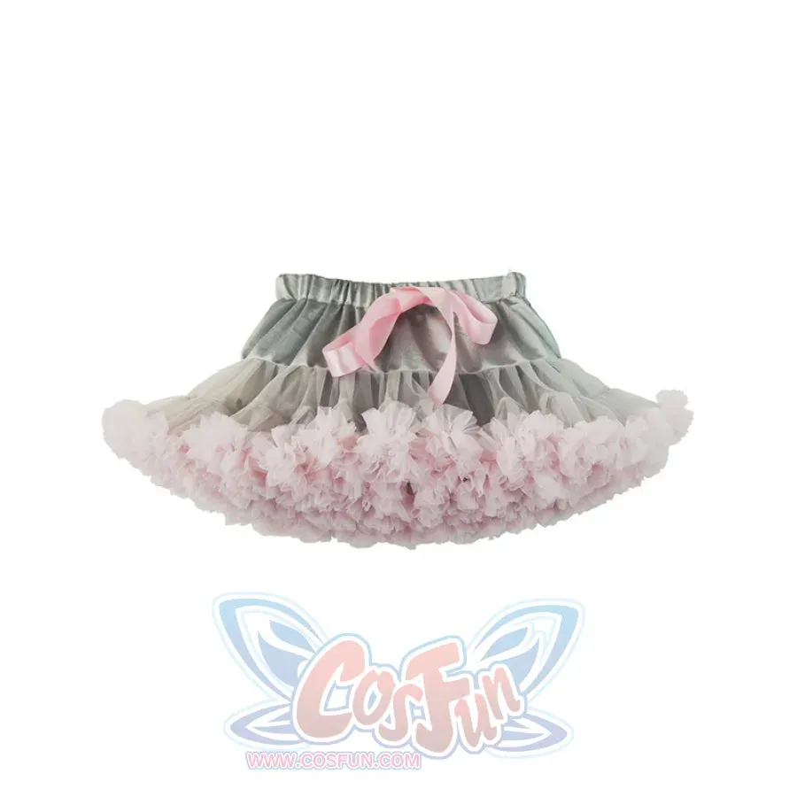 Casual Mesh Pleated Short Multicoloured Skirt J30019
