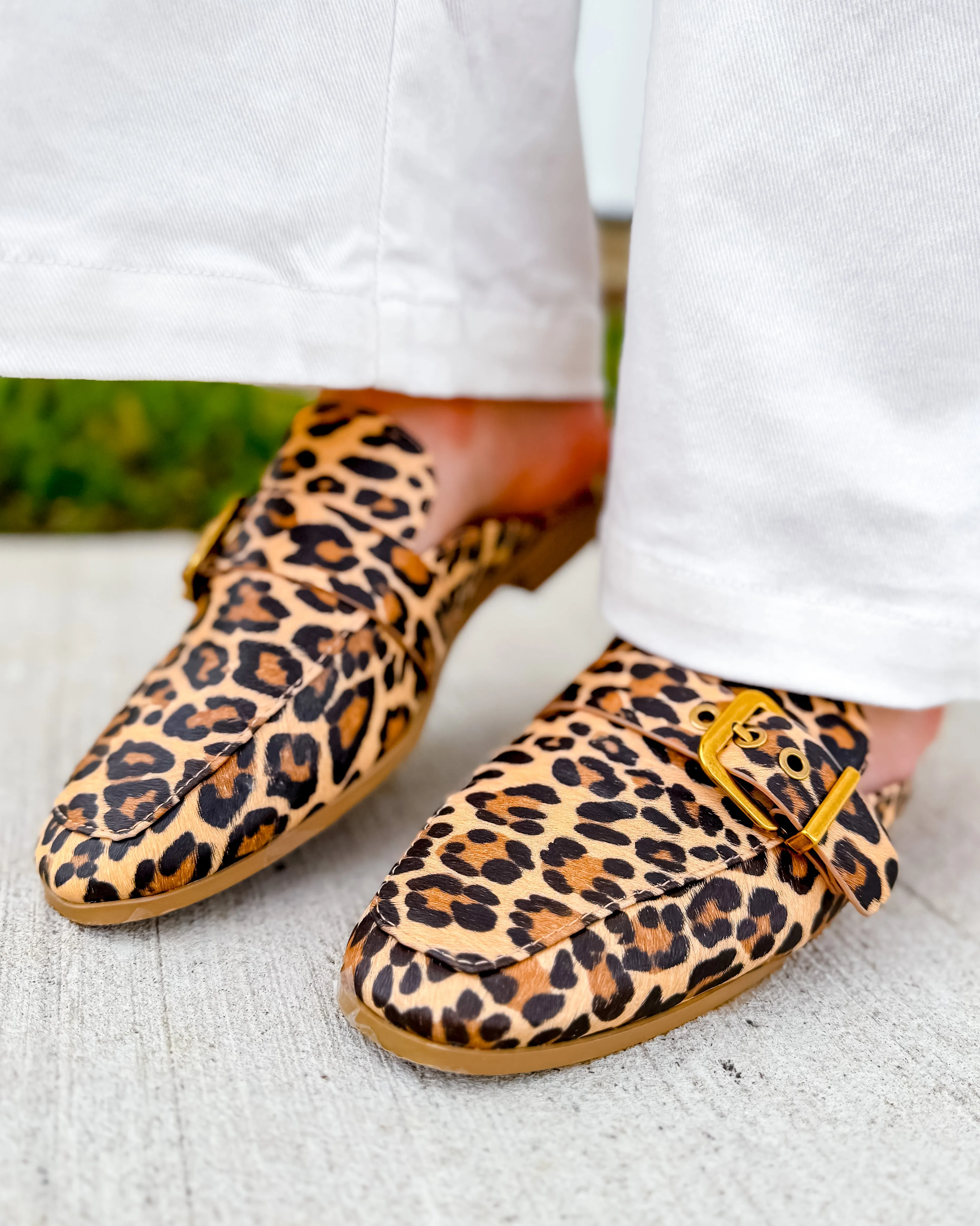 Chantal Leopard Mule