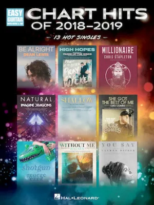 Chart Hits of 2018-2019 (Easy Guitar with Notes & Tab)