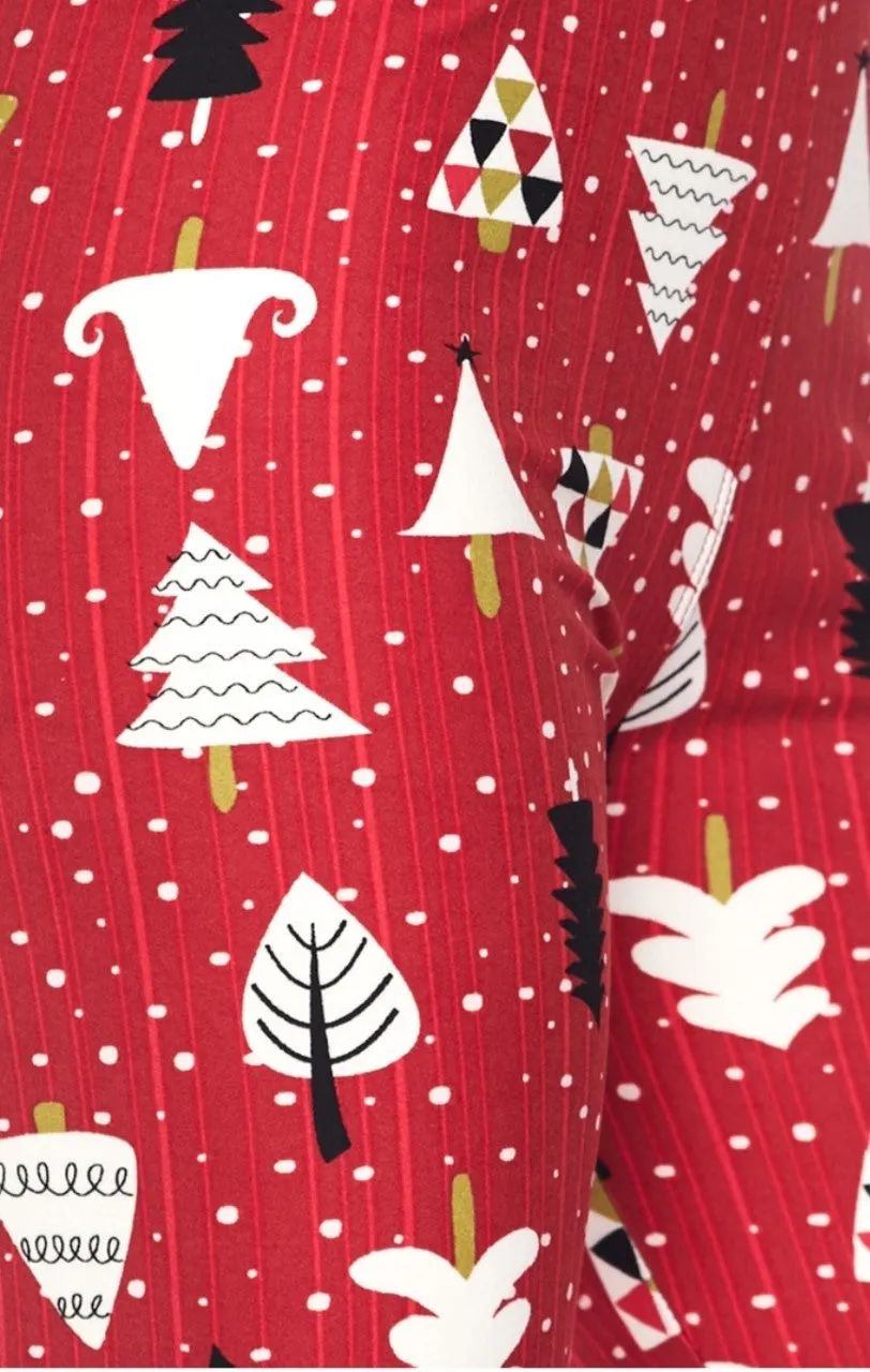 Christmas Leggings "Red X Mas Tree"