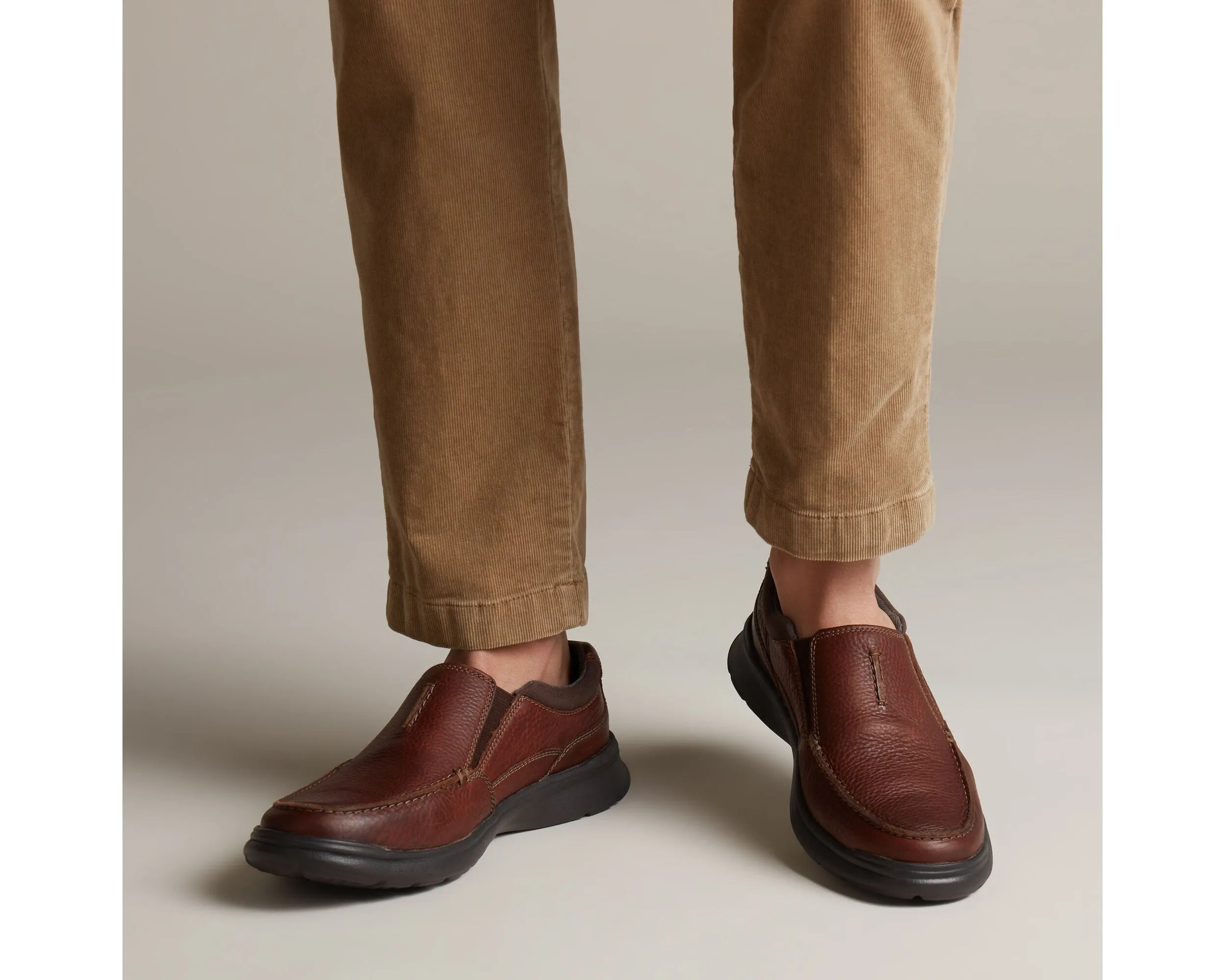 Clarks Cotrell Free Tobacco Leather - Standard Width