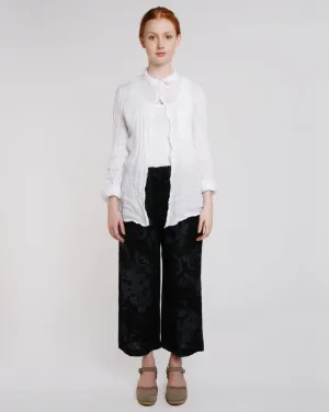 Crinkle Linen Button-Down