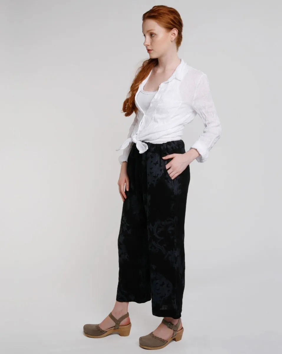 Crinkle Linen Button-Down
