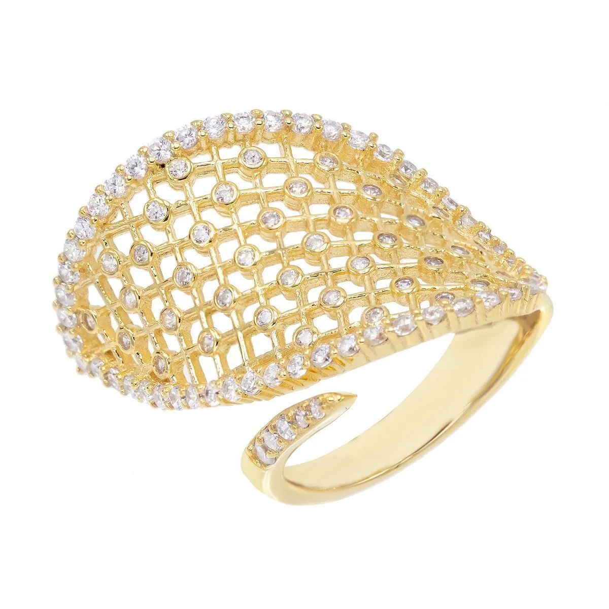 CZ Caged Ring