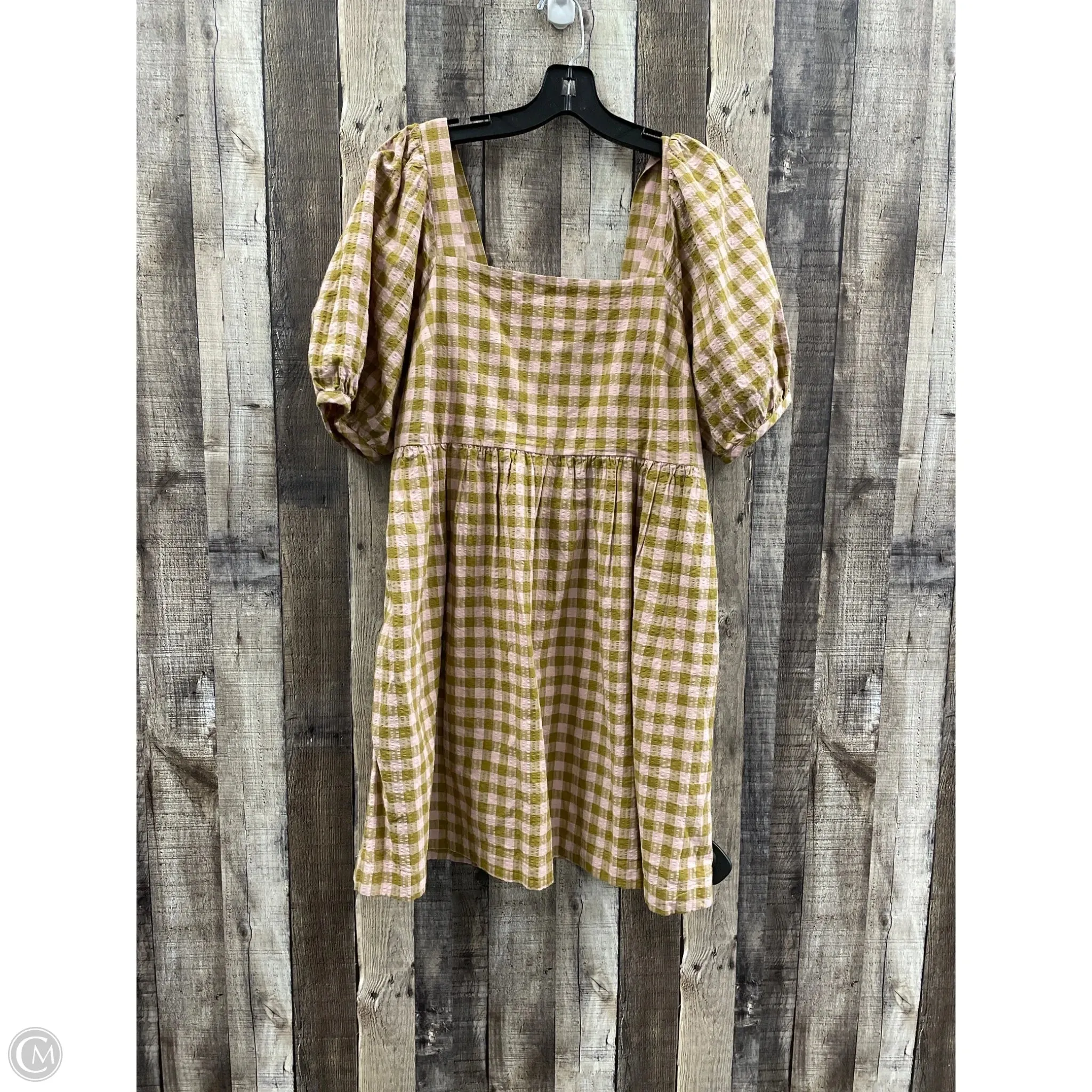 Dress Casual Short By Madewell In Checkered Pattern, Size: M