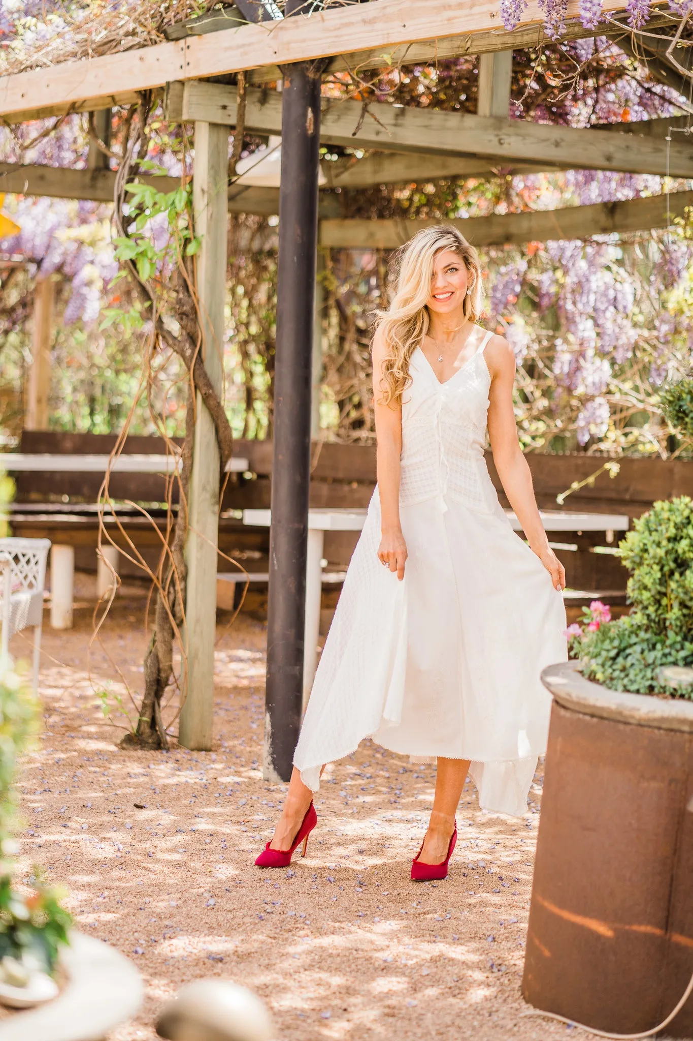 Dress, Spaghetti Strap in Ivory - Style HC63 - SALE!