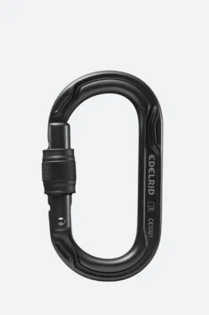 Edelrid Oval Power 2500 II Screw Gate Climbing Carabiner