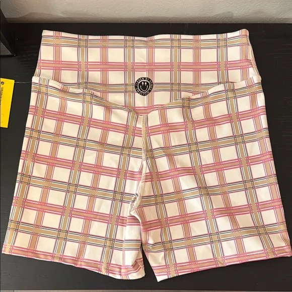 EleVen by Venus Williams Pink and Cream Bike Shorts