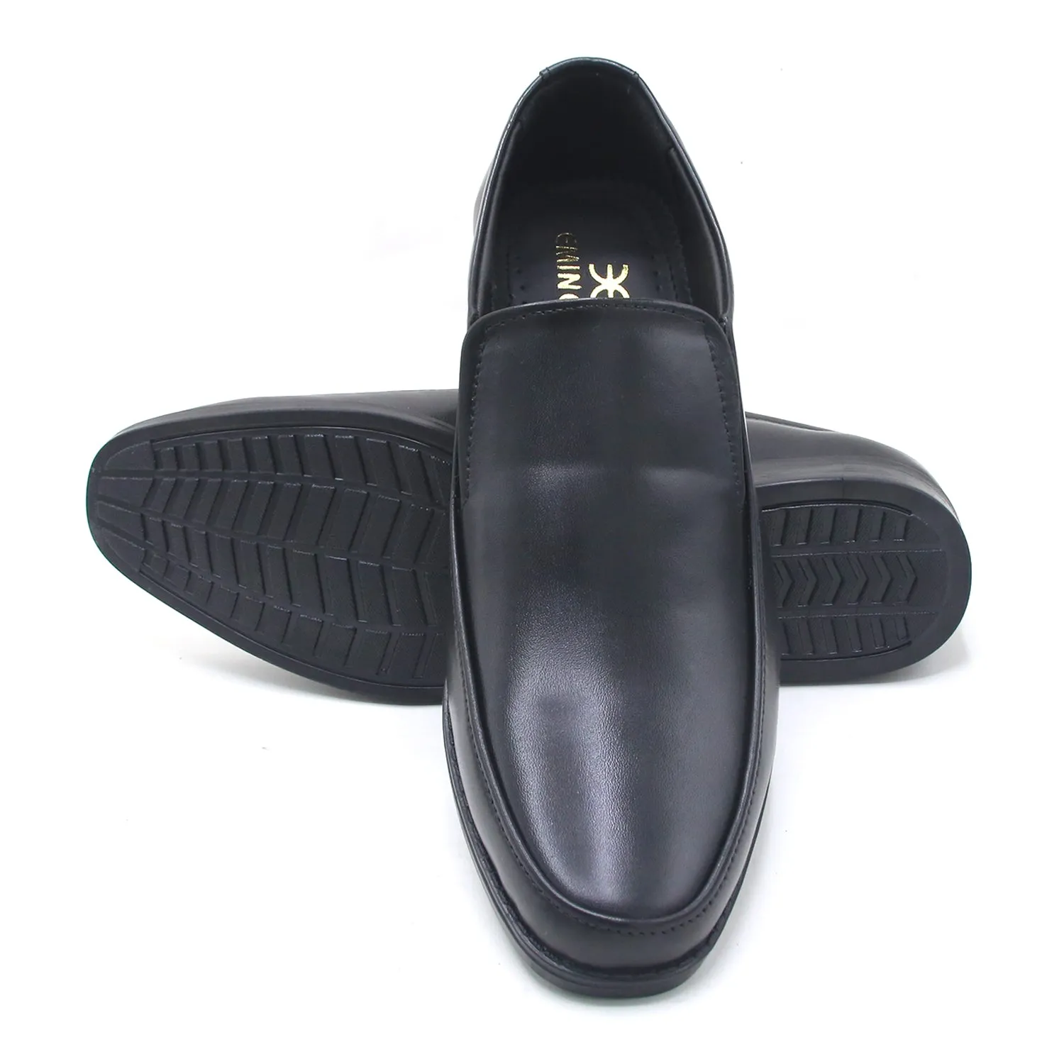 Eminent Comfortable Slip-On Leather Moccasins - Black
