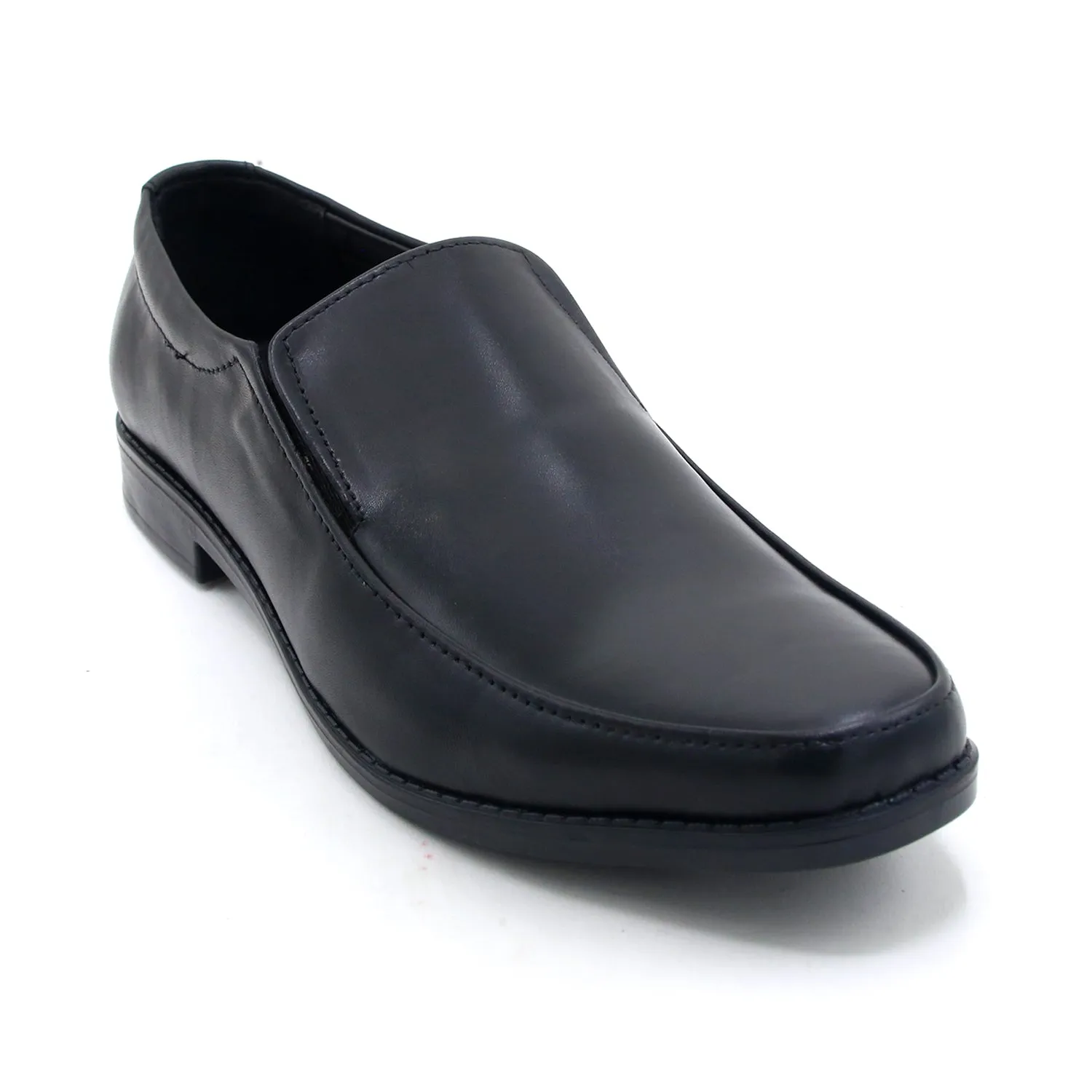 Eminent Comfortable Slip-On Leather Moccasins - Black