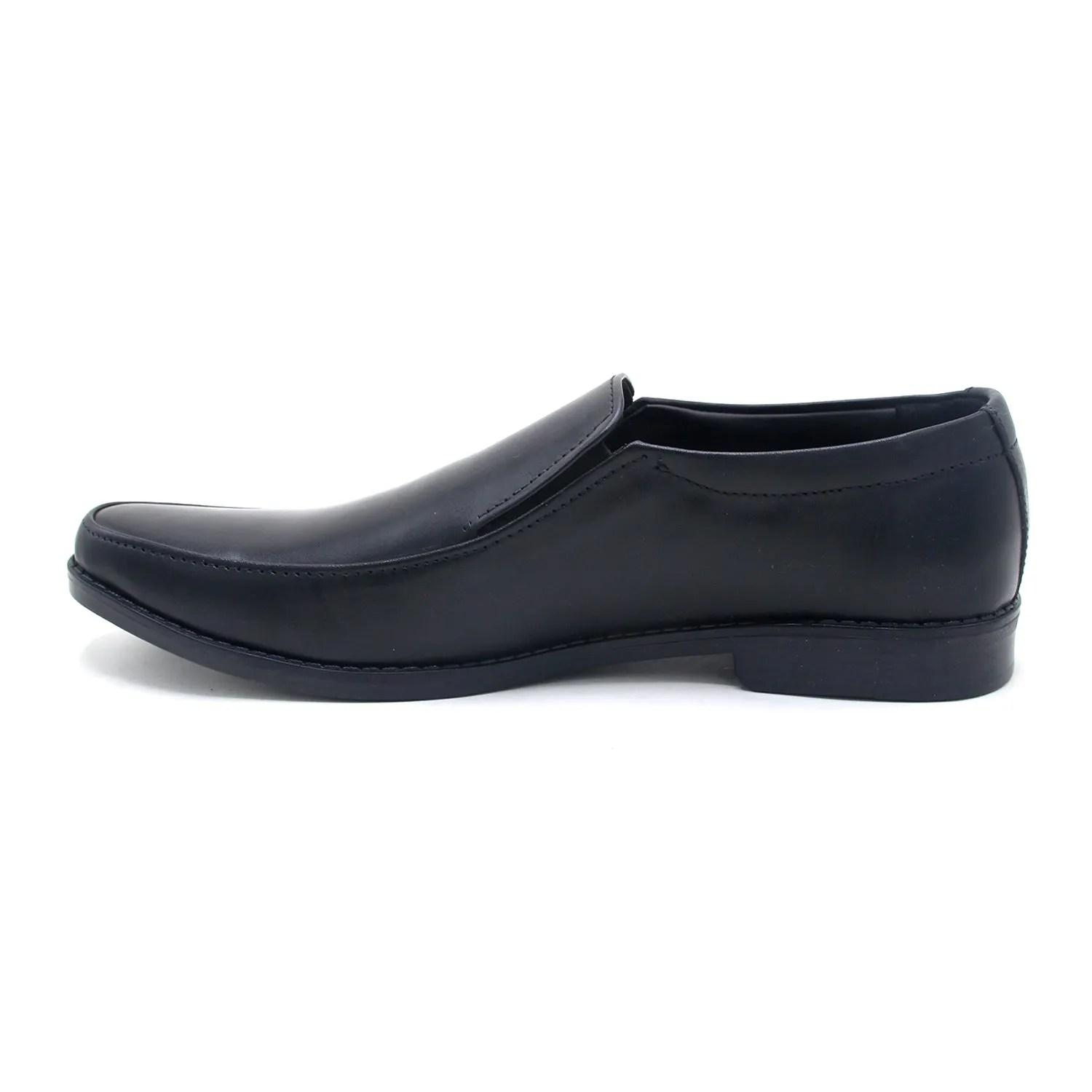 Eminent Comfortable Slip-On Leather Moccasins - Black