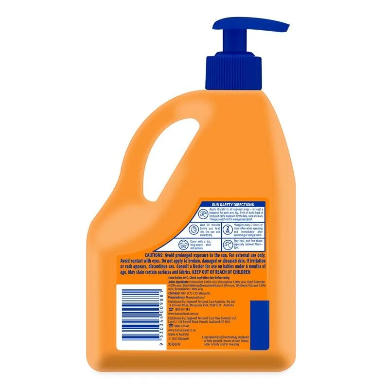 [Expiry: 05/2027] Banana Boat Sport Sunscreen SPF 50  Lotion 1 Litre