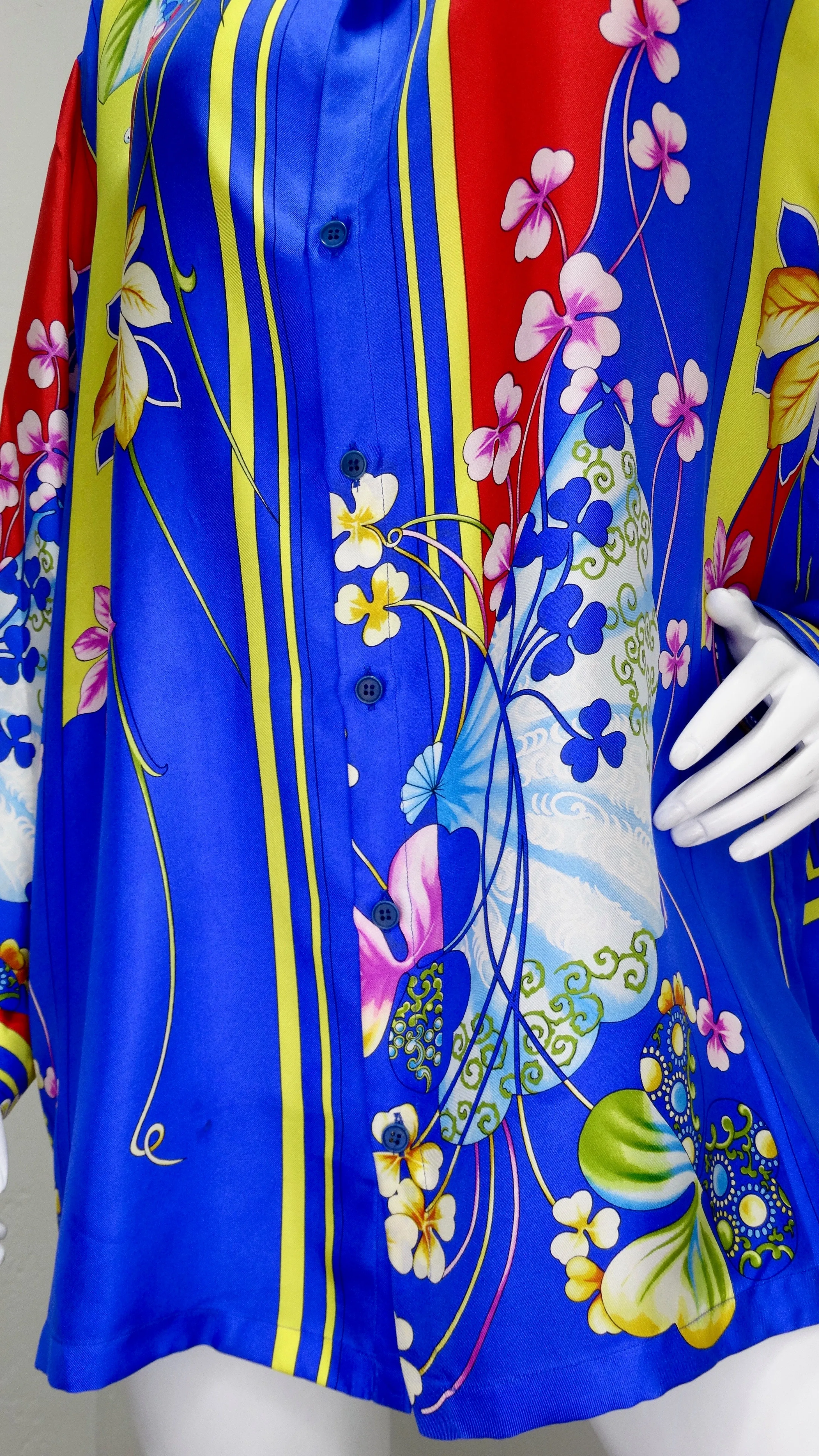 Gianni Versace 1990s Japanese Inspired Shirt
