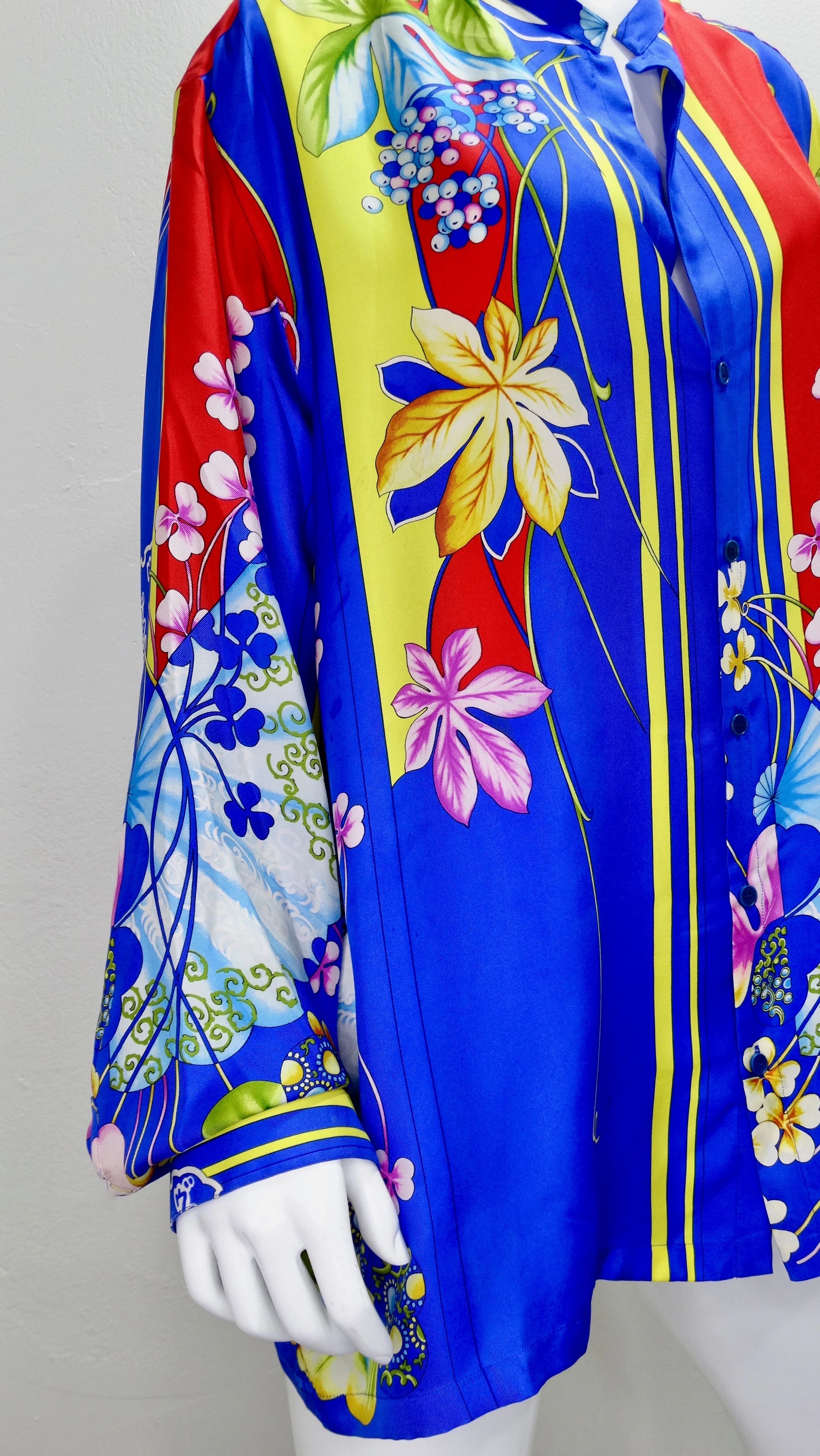 Gianni Versace 1990s Japanese Inspired Shirt
