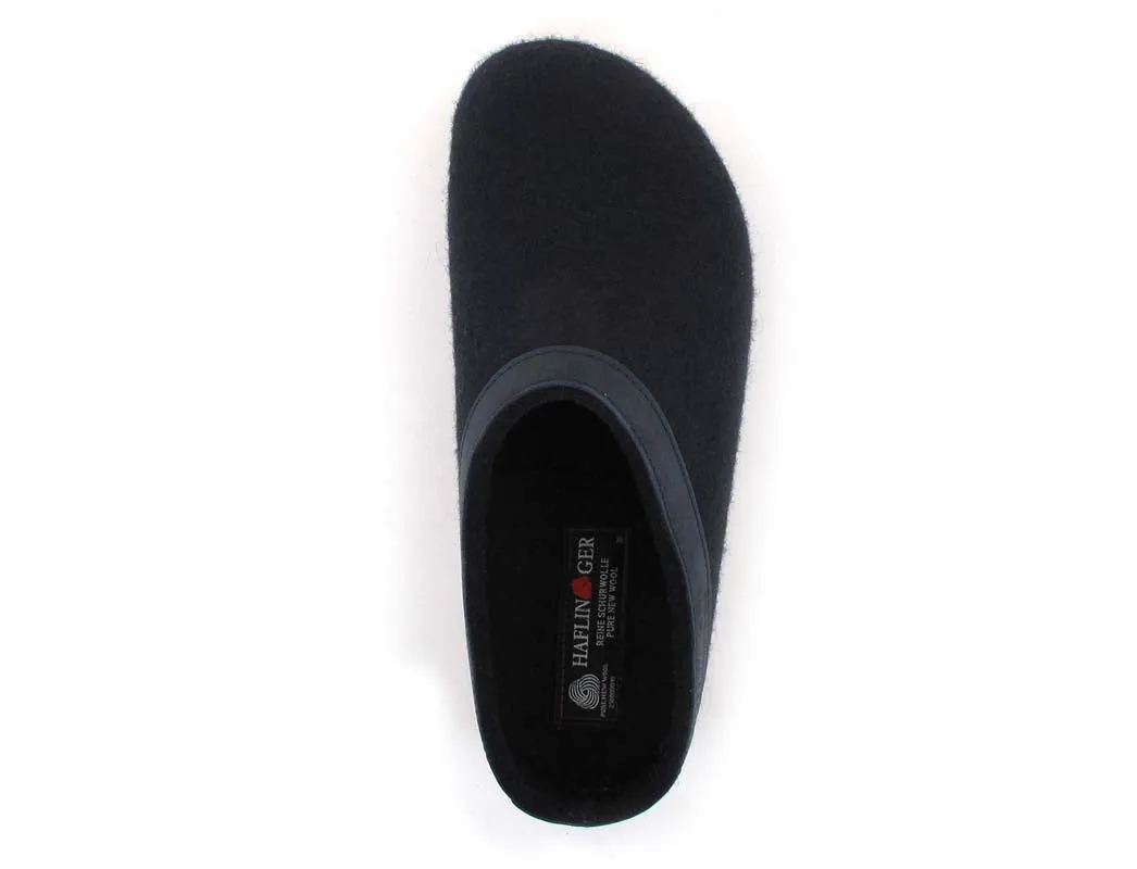HAFLINGER GZ Torben Slippers with Arch Support, dark blue