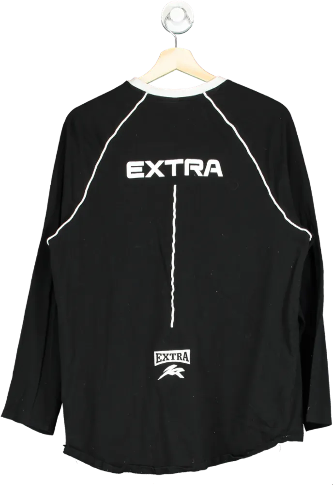 H&M Black Long Sleeve Top UK M