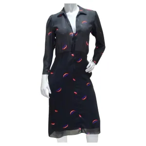 Hanae Mori 1980s Lips Print Dress