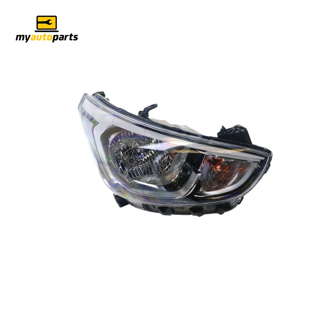 Head Lamp Drivers Side Genuine Suits Hyundai Accent RB 2013 to 2017