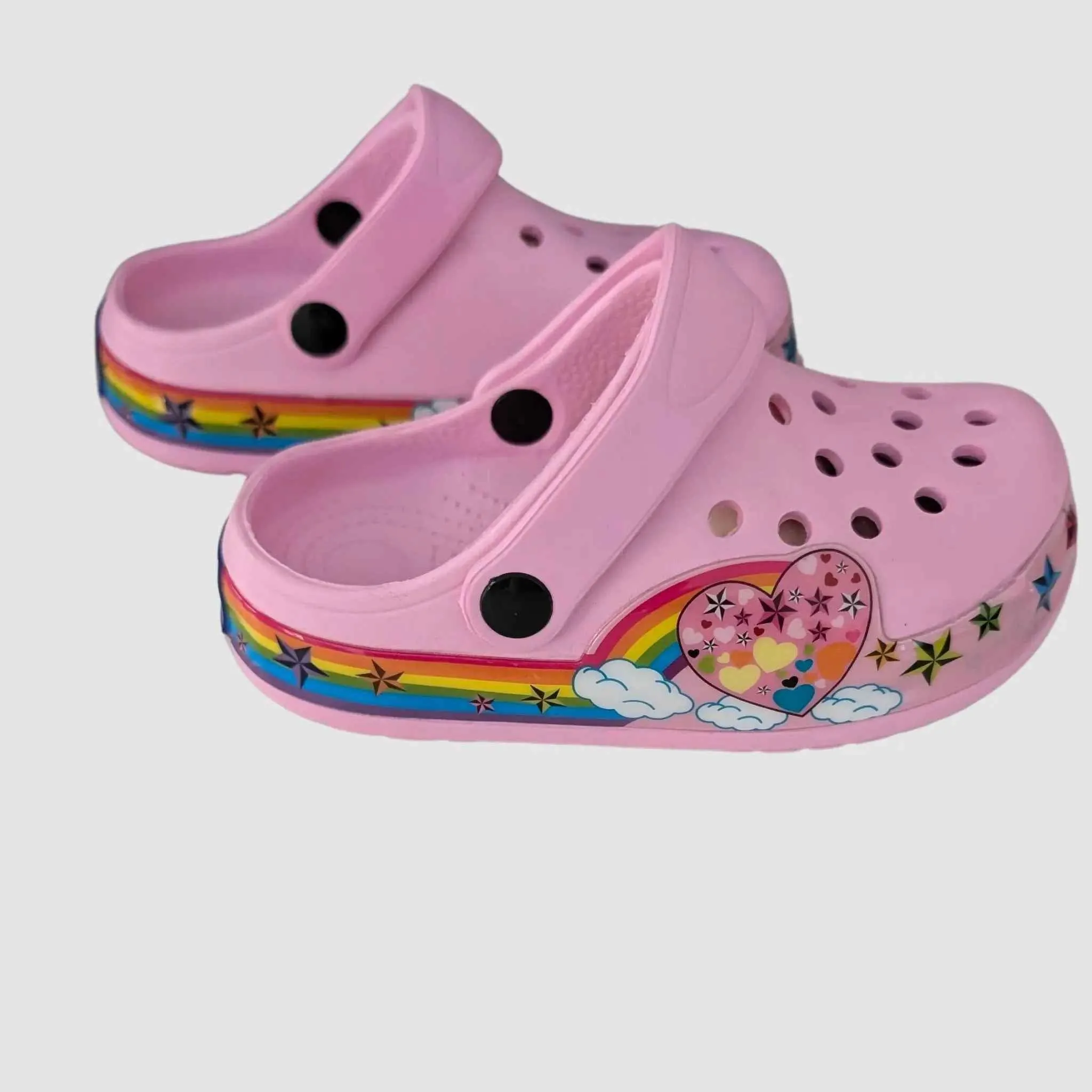 Heart LED Pink Clogs