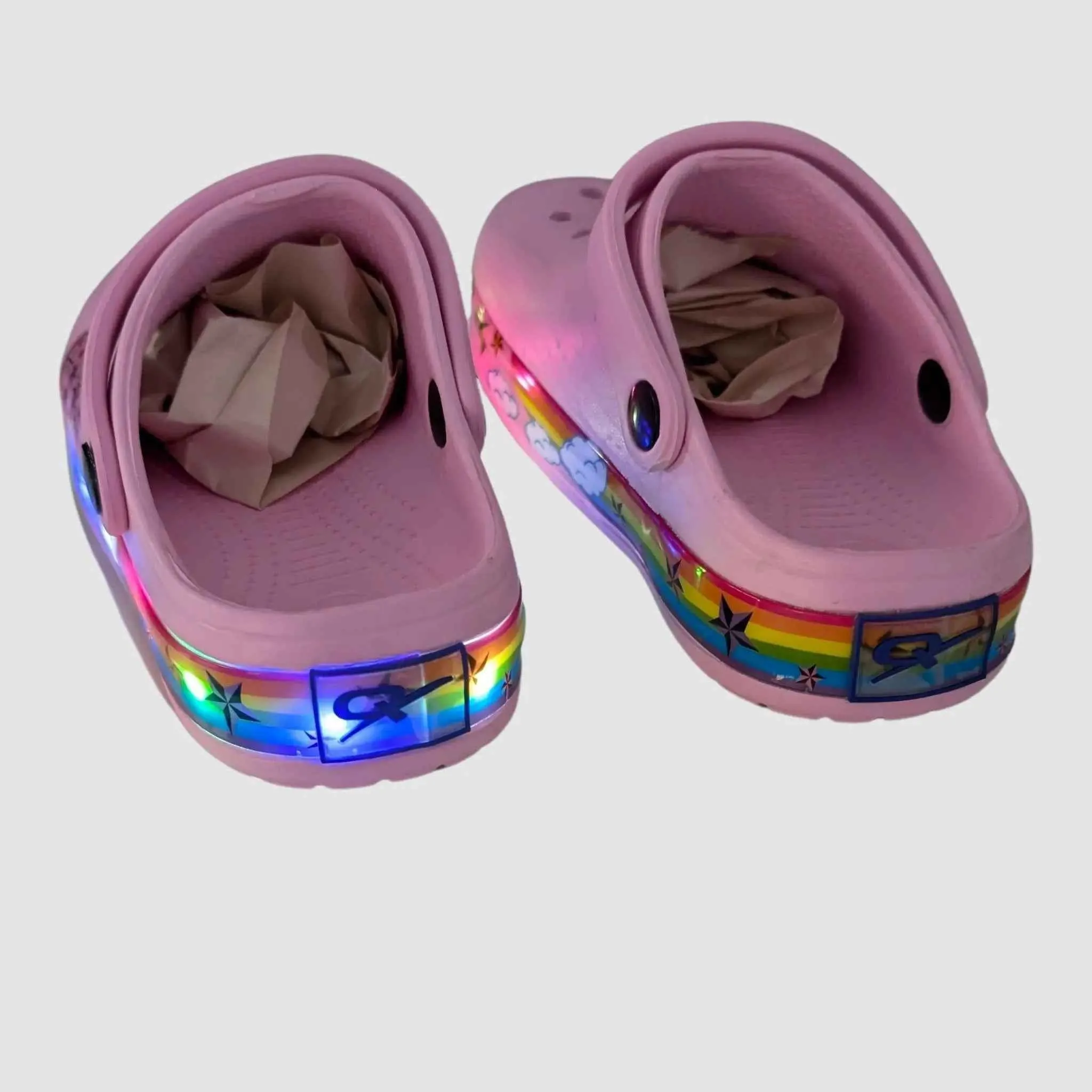 Heart LED Pink Clogs