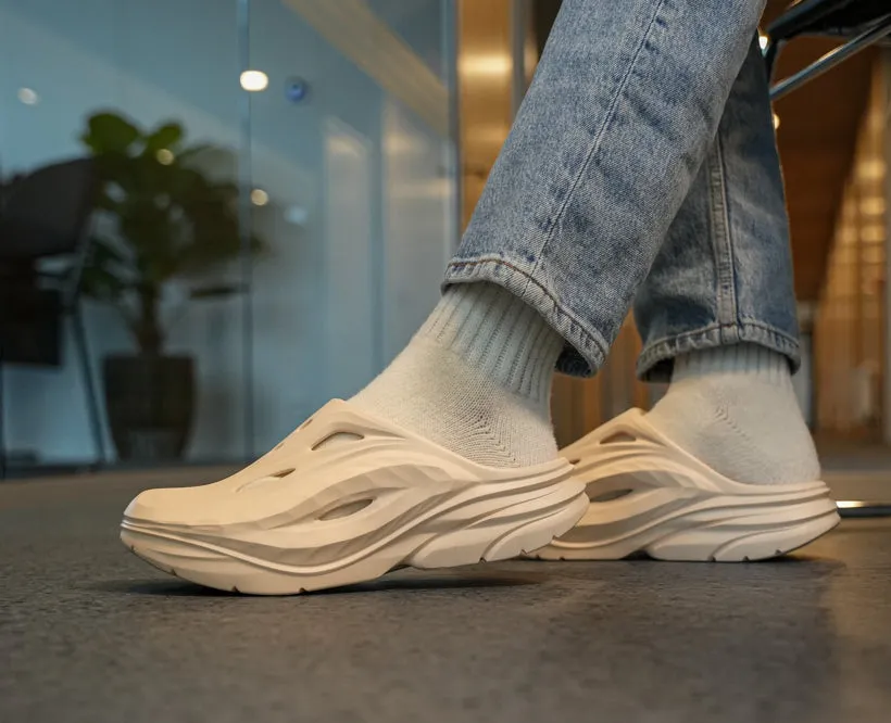 Hoka U ORA RECOVERY MULE Vanilla / Vanilla