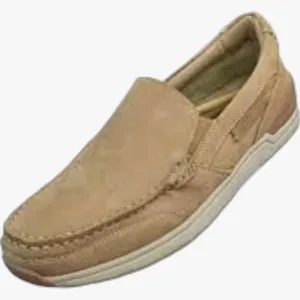 Hush Puppies Mens Falcon Mocc Toe Slip On Shoe Light Tan C