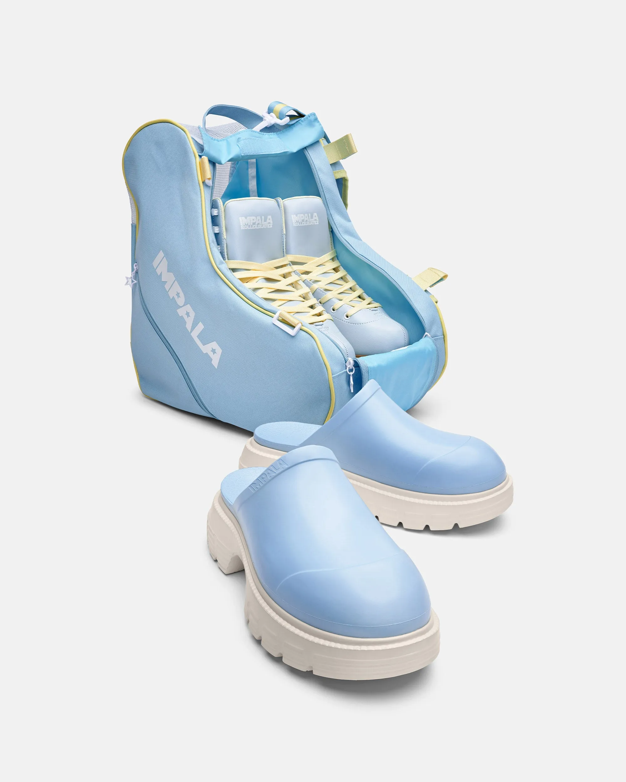 Impala Bubble Soft Mule - Blue/Cream